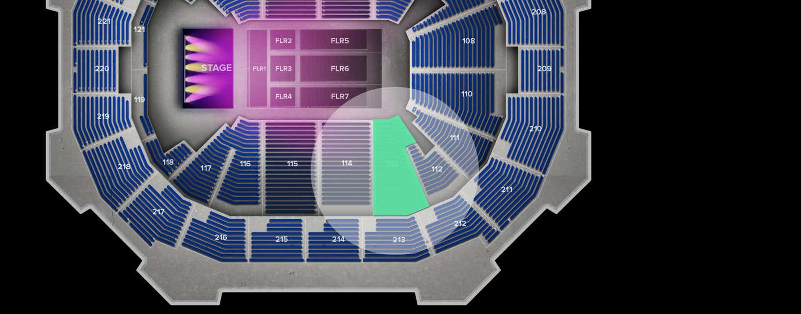 Seat view from Lower