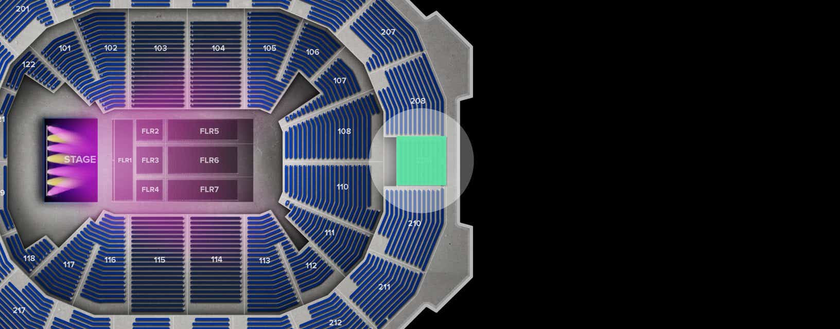 Seat view from Upper