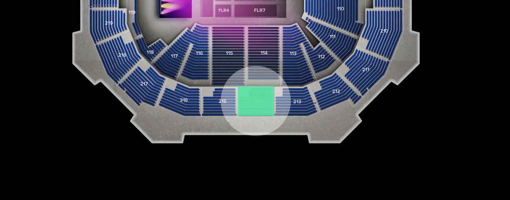Seat view from Upper