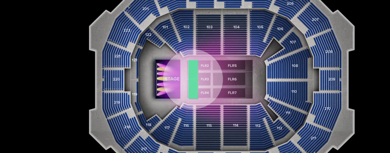Seat view from Floor