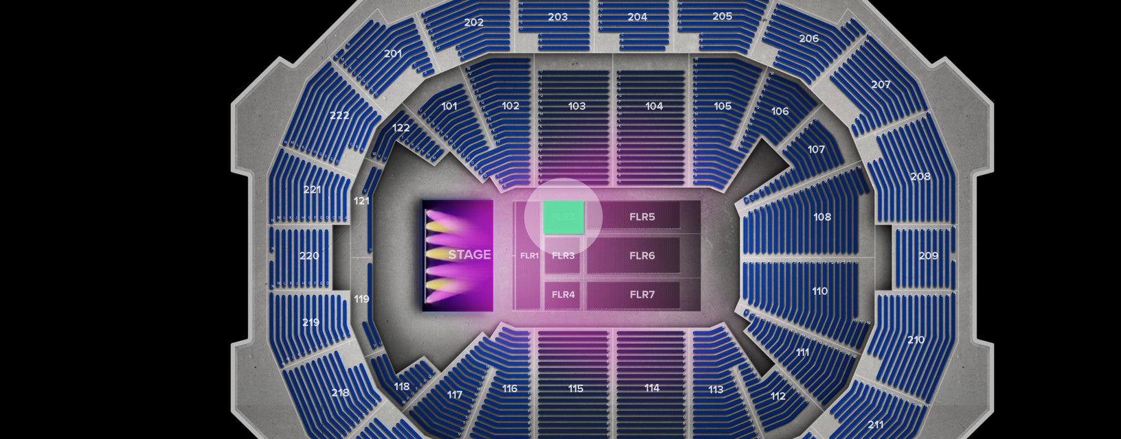 Seat view from Floor