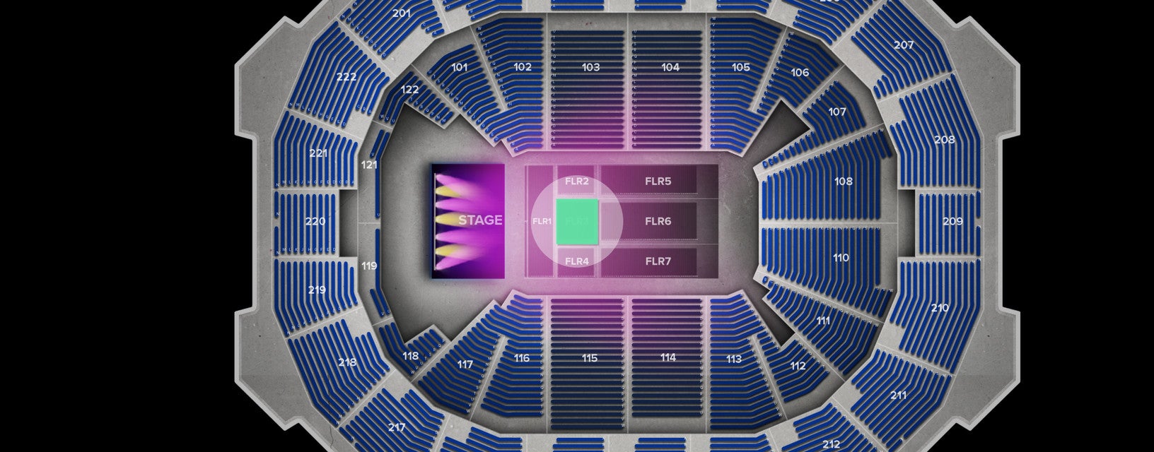 Seat view from Floor