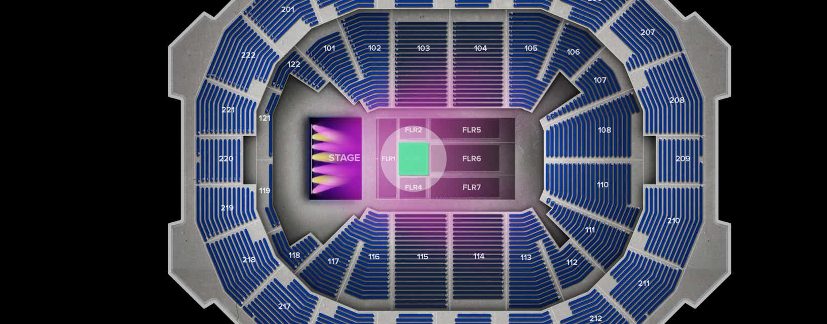 Seat view from Floor