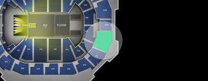 Seat view from Upper Baseline