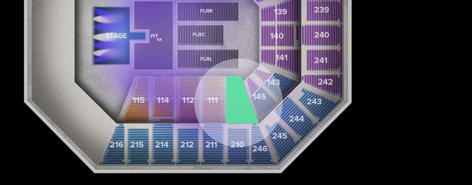 Seat view from Lower