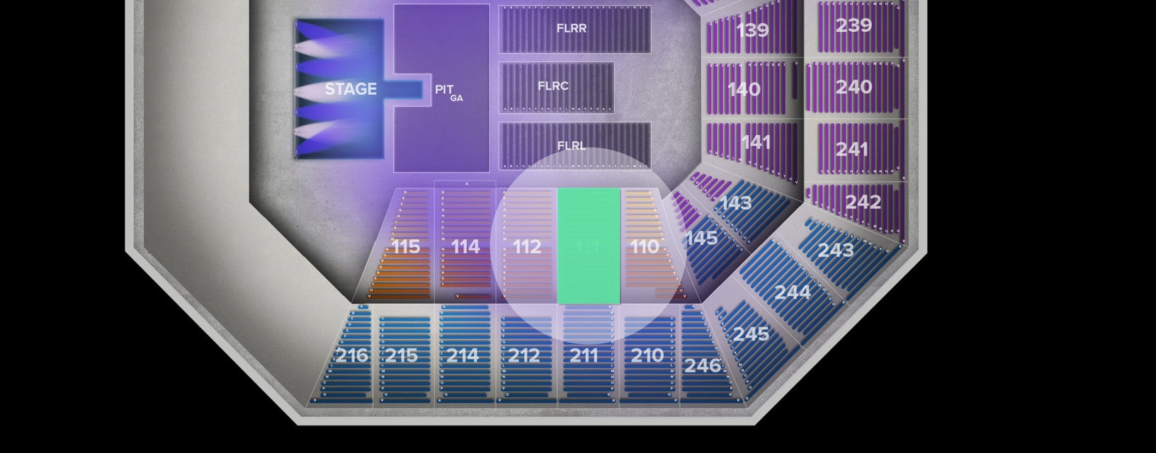 Seat view from Lower