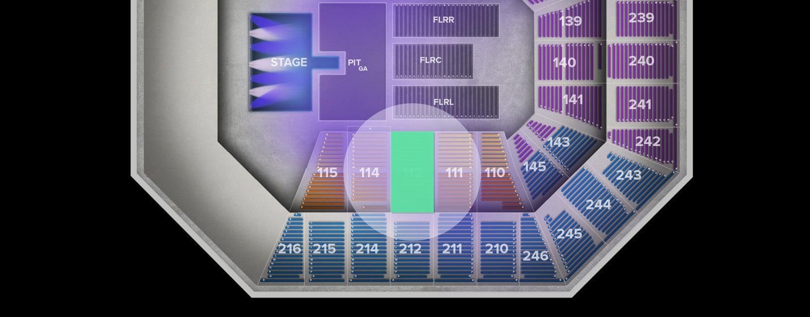 Seat view from Lower