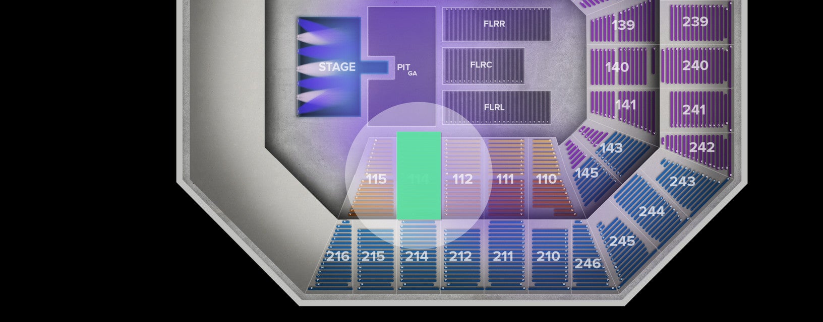Seat view from Lower