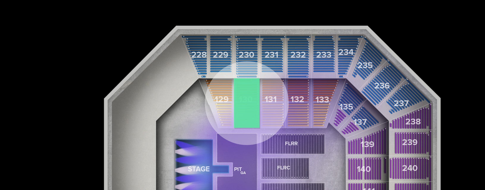 Seat view from Lower