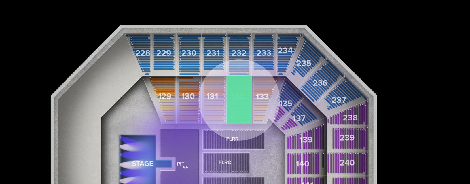 Seat view from Lower
