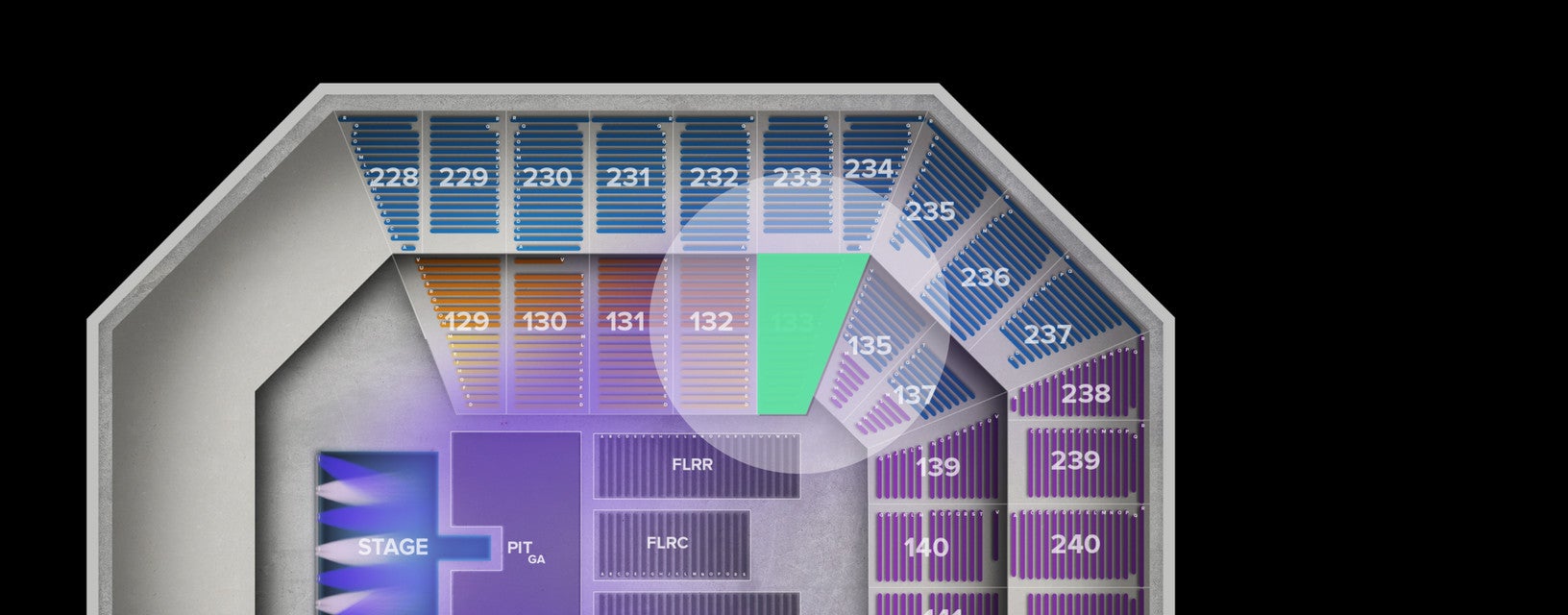 Seat view from Lower