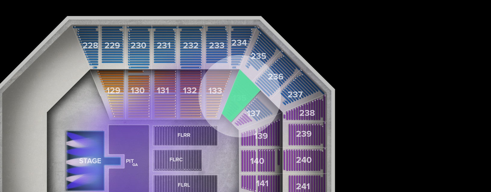 Seat view from Lower