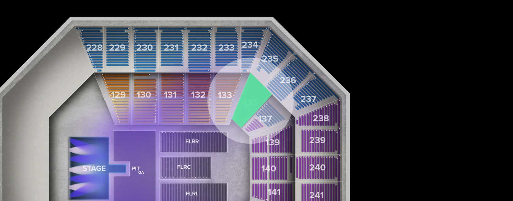 Seat view from Lower