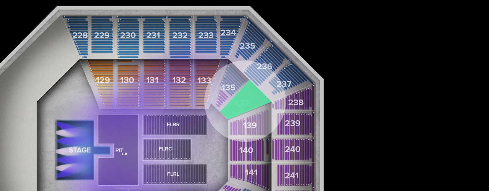 Seat view from Lower