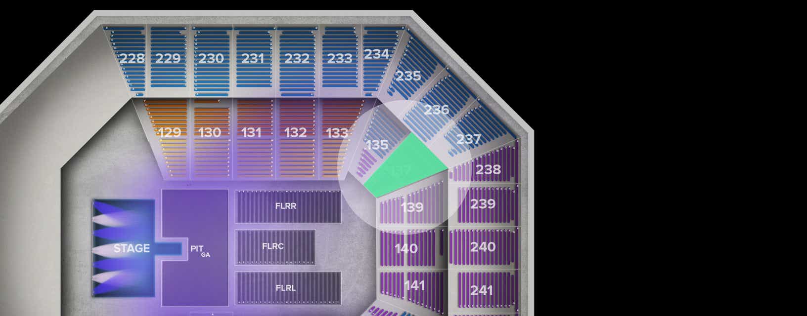 Seat view from Lower