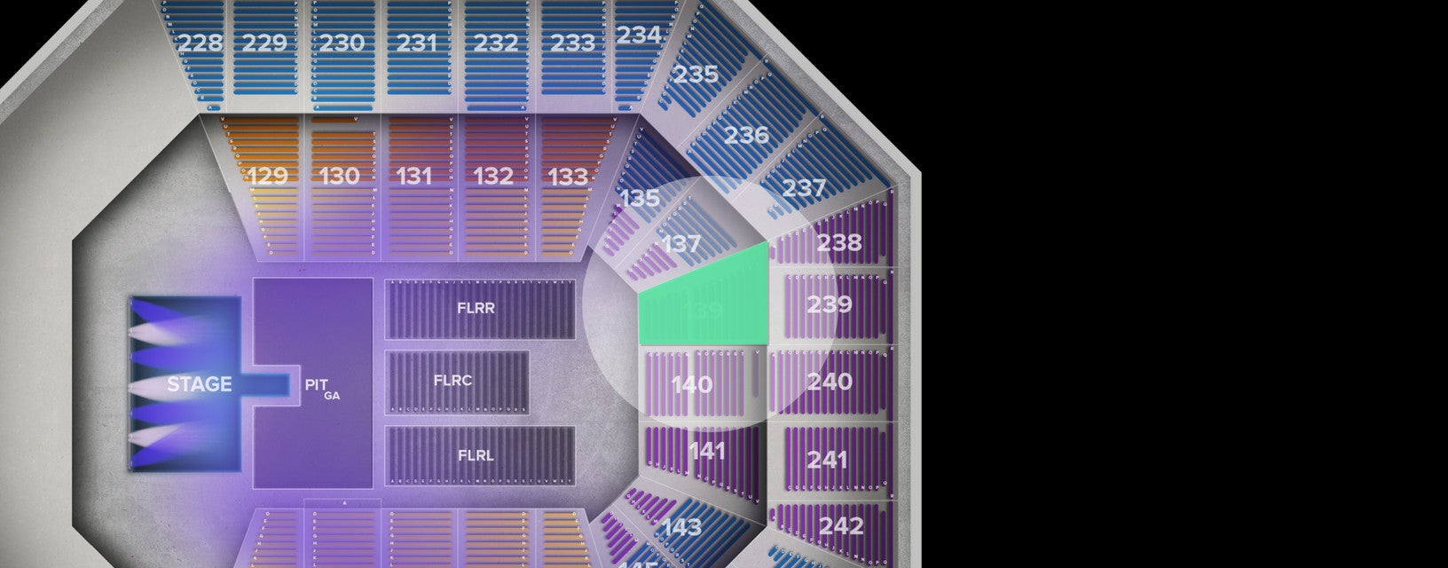 Seat view from Lower
