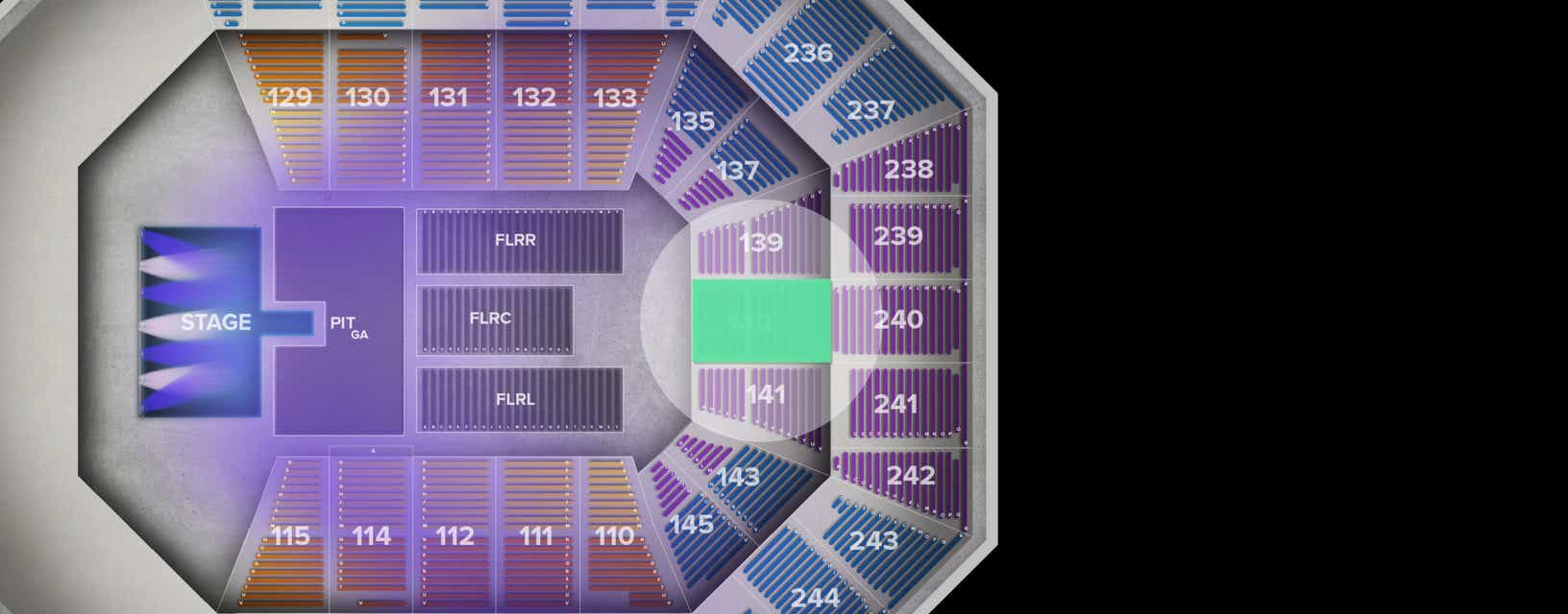 Seat view from Lower