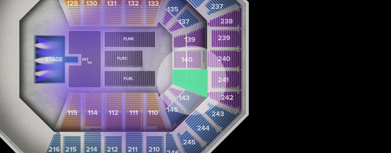 Seat view from Lower