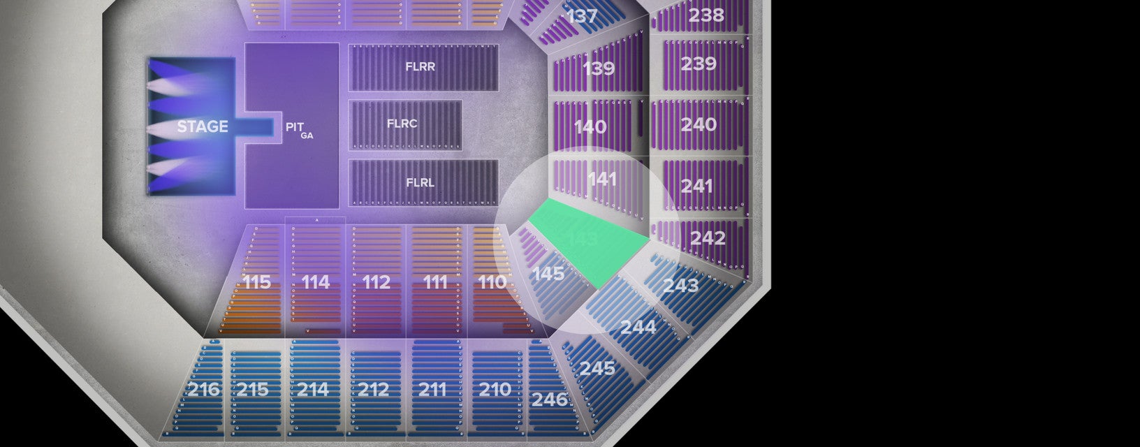 Seat view from Lower