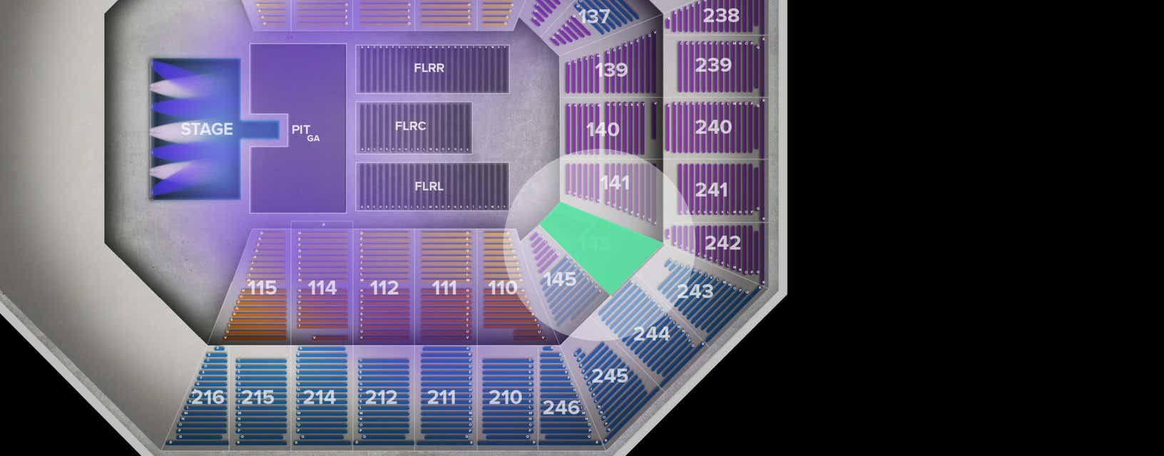 Seat view from Lower