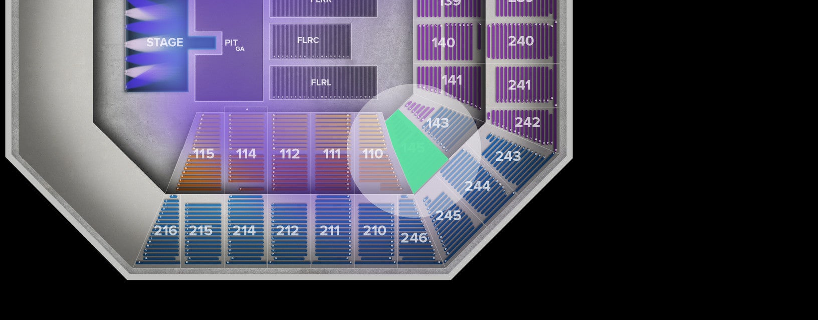 Seat view from Lower