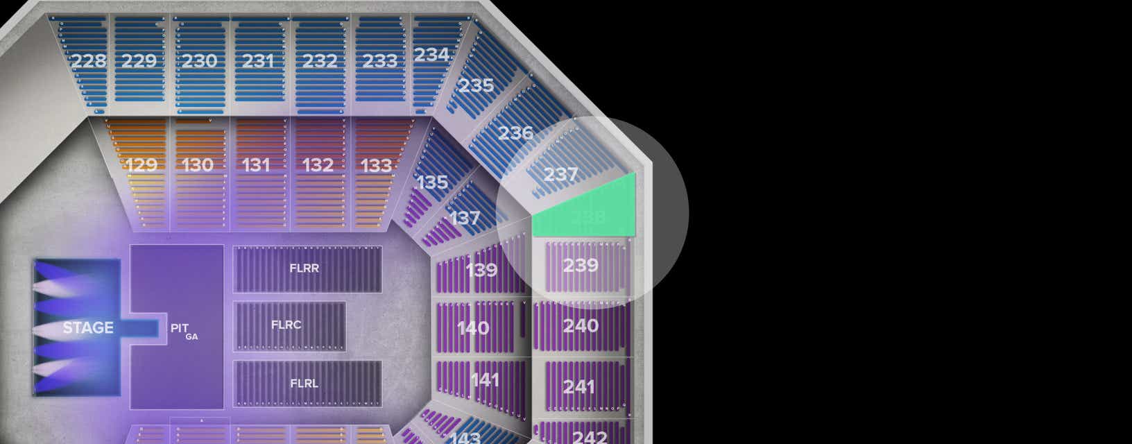 Seat view from Upper
