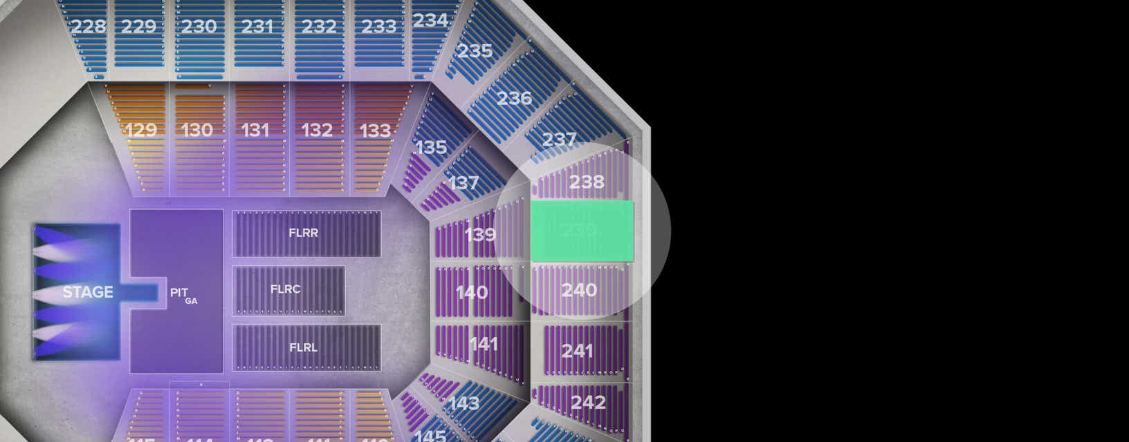Seat view from Upper