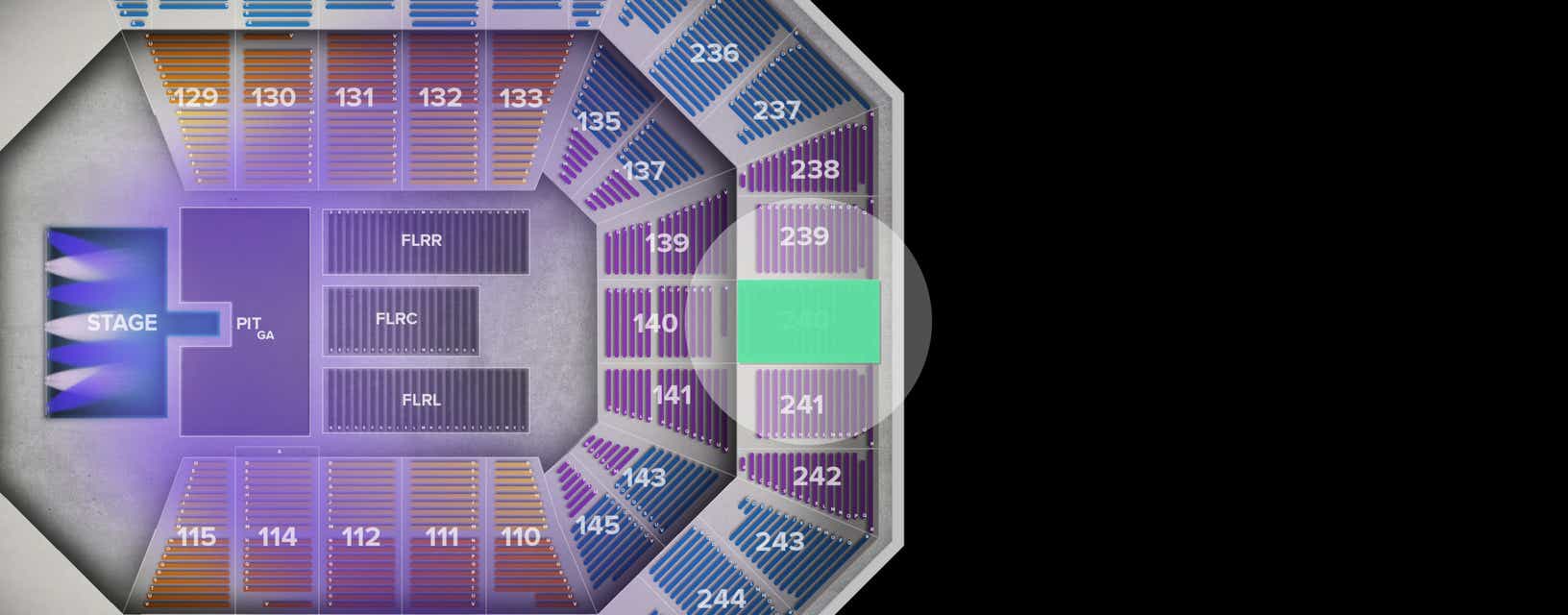 Seat view from Upper