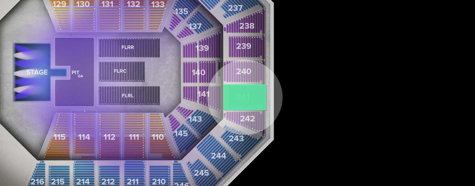 Seat view from Upper