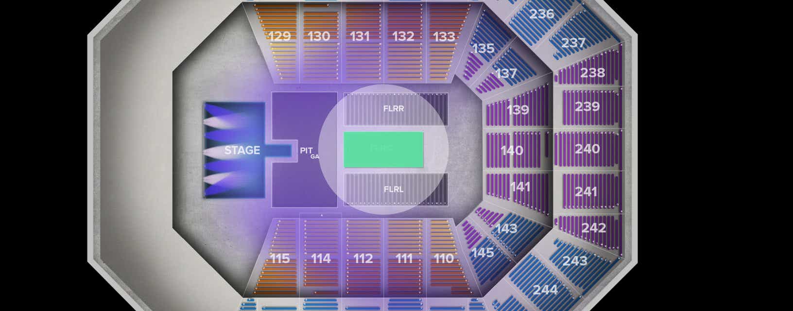 Seat view from Floor