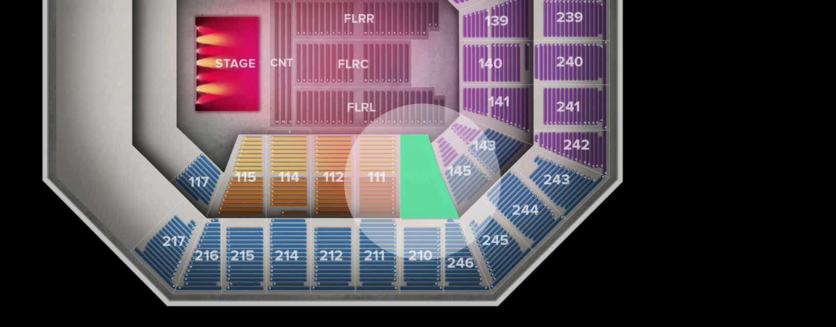 Seat view from Lower