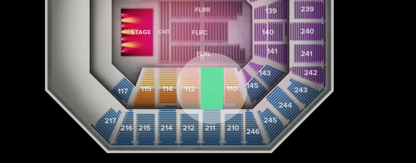 Seat view from Lower
