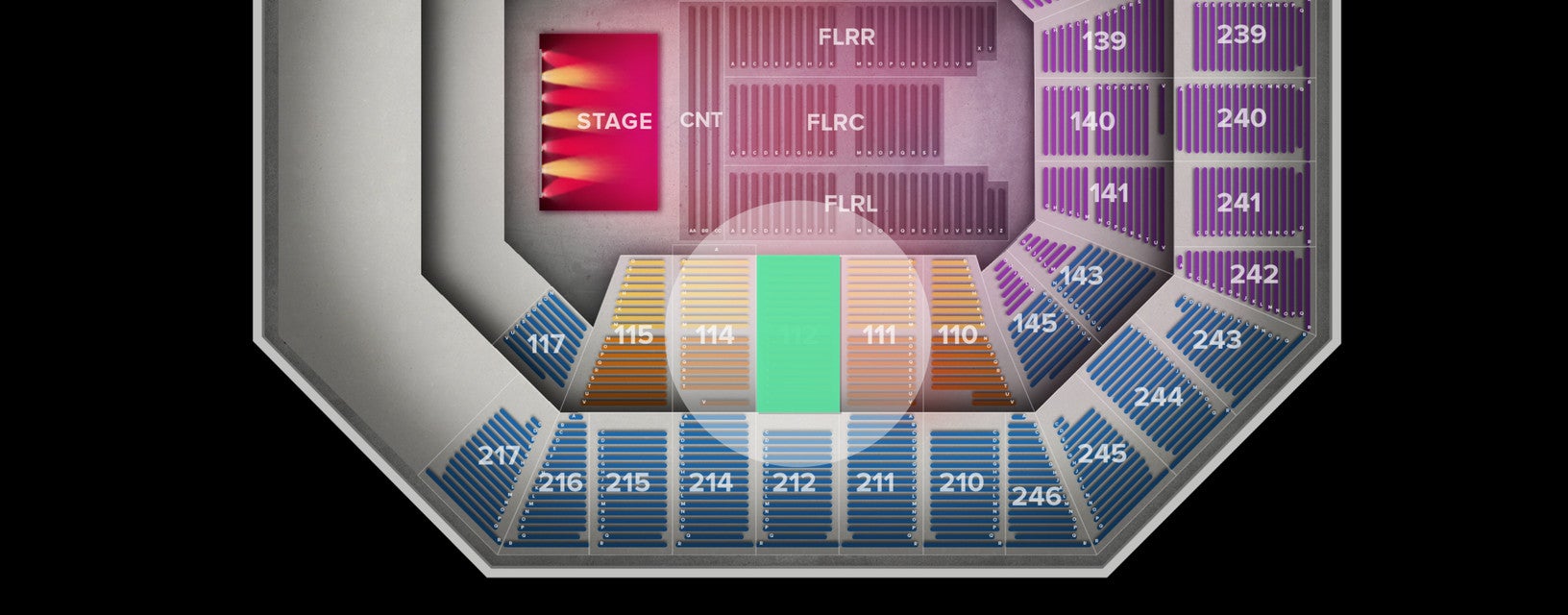 Seat view from Lower