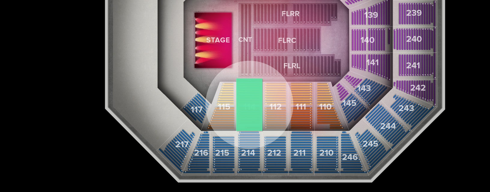 Seat view from Lower