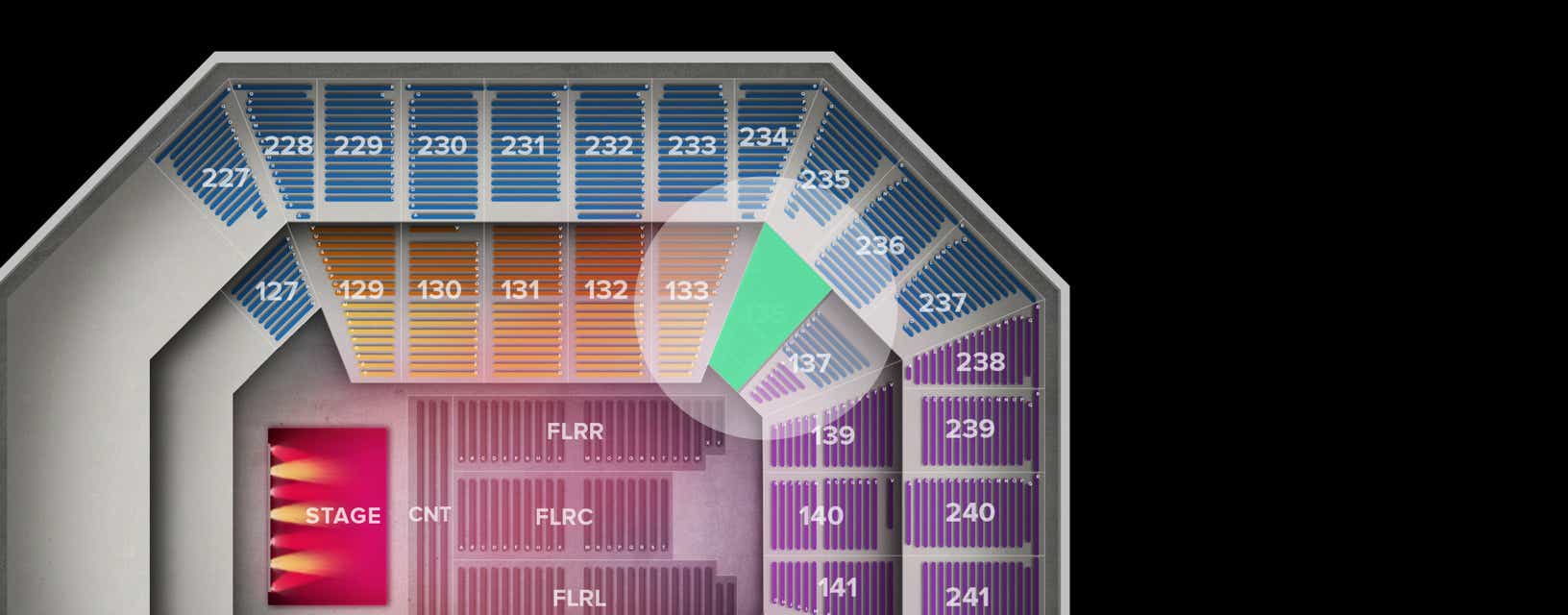 Seat view from Lower
