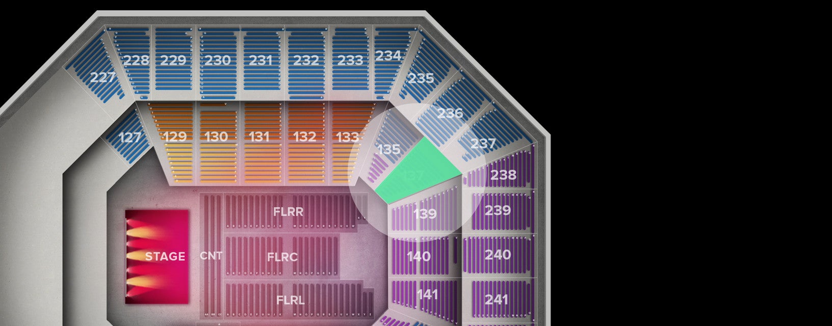 Seat view from Lower