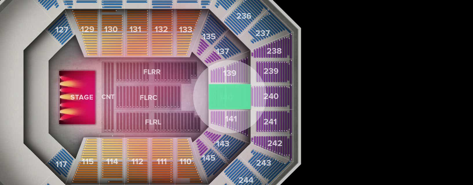 Seat view from Lower