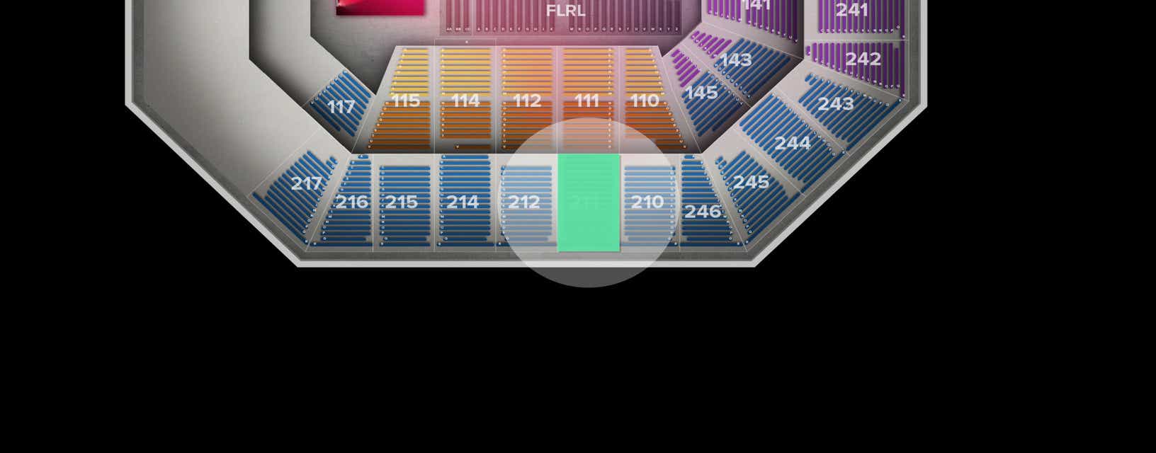 Seat view from Upper