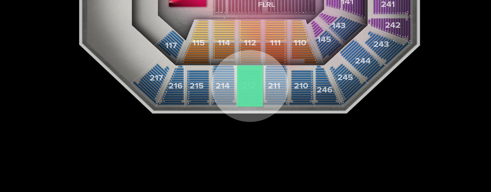 Seat view from Upper