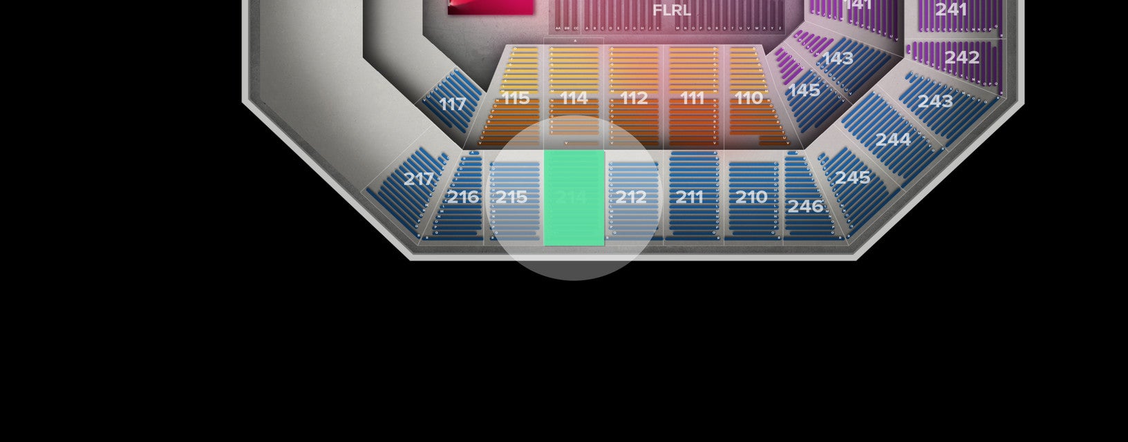 Seat view from Upper