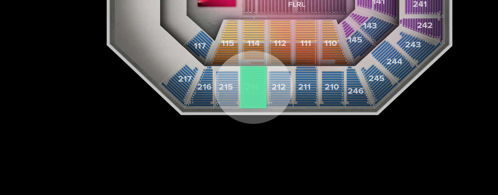 Seat view from Upper