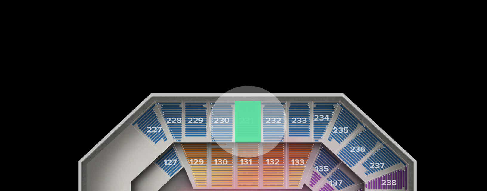 Seat view from Upper