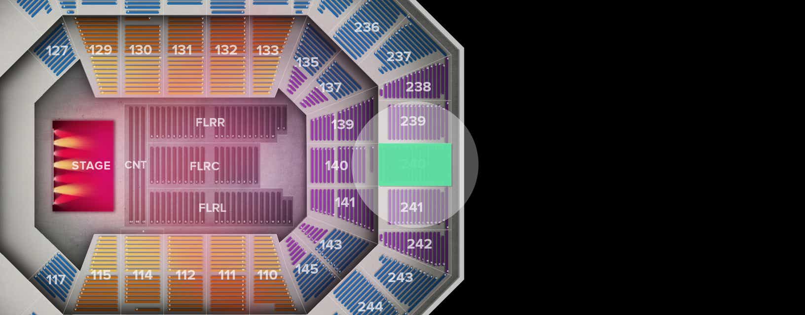 Seat view from Upper