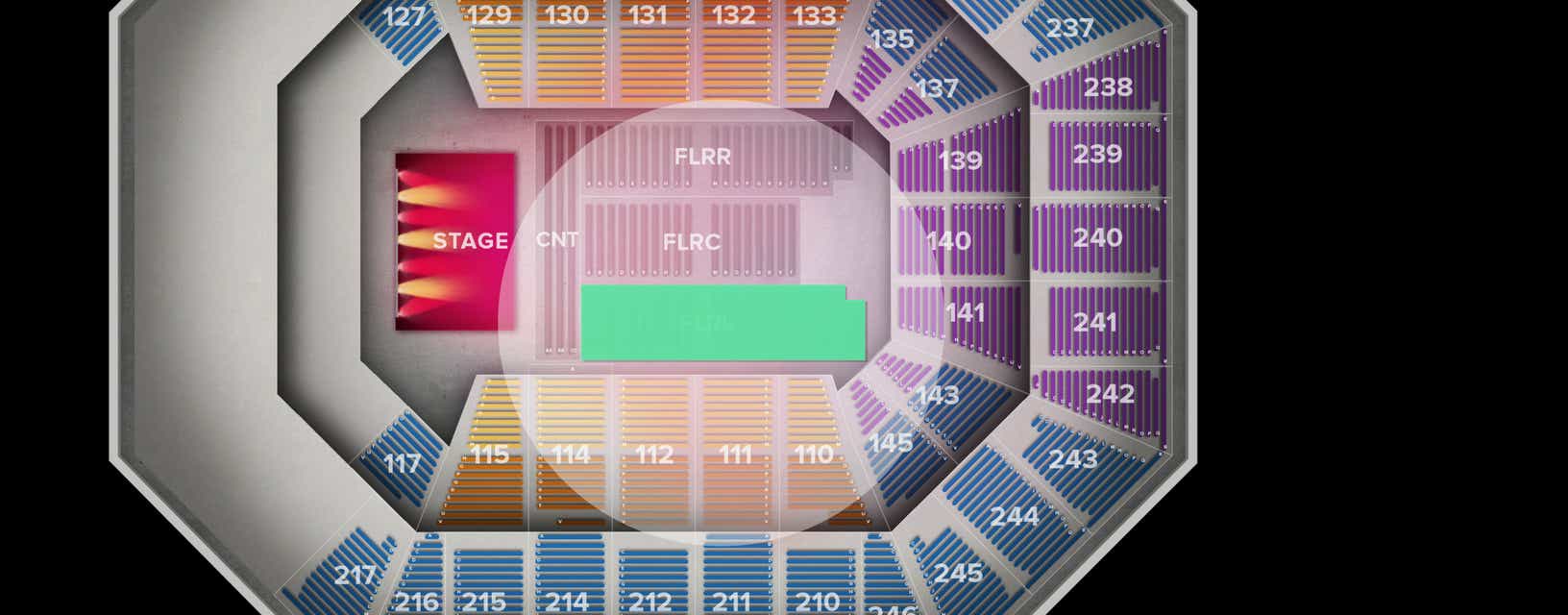 Seat view from Floor