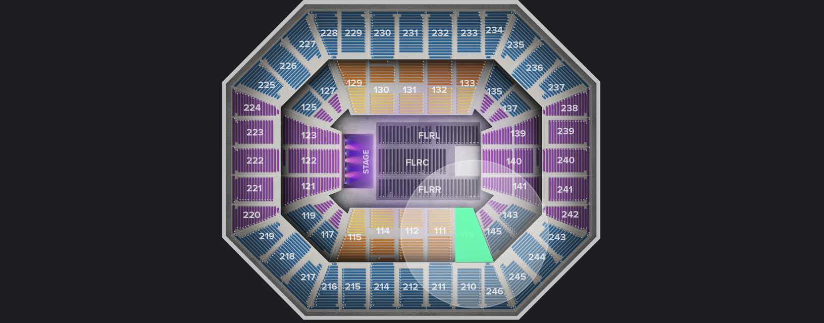 Seat view from Lower