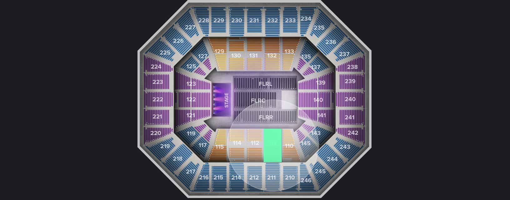 Seat view from Lower