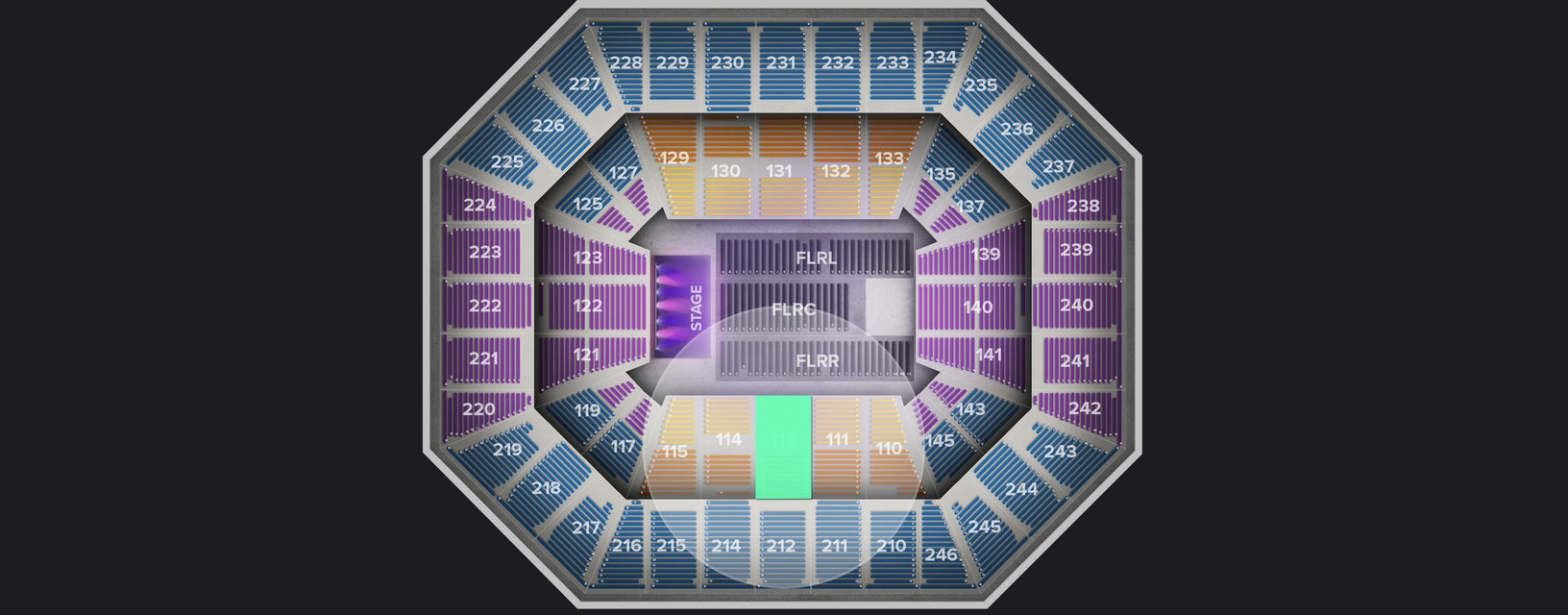 Seat view from Lower
