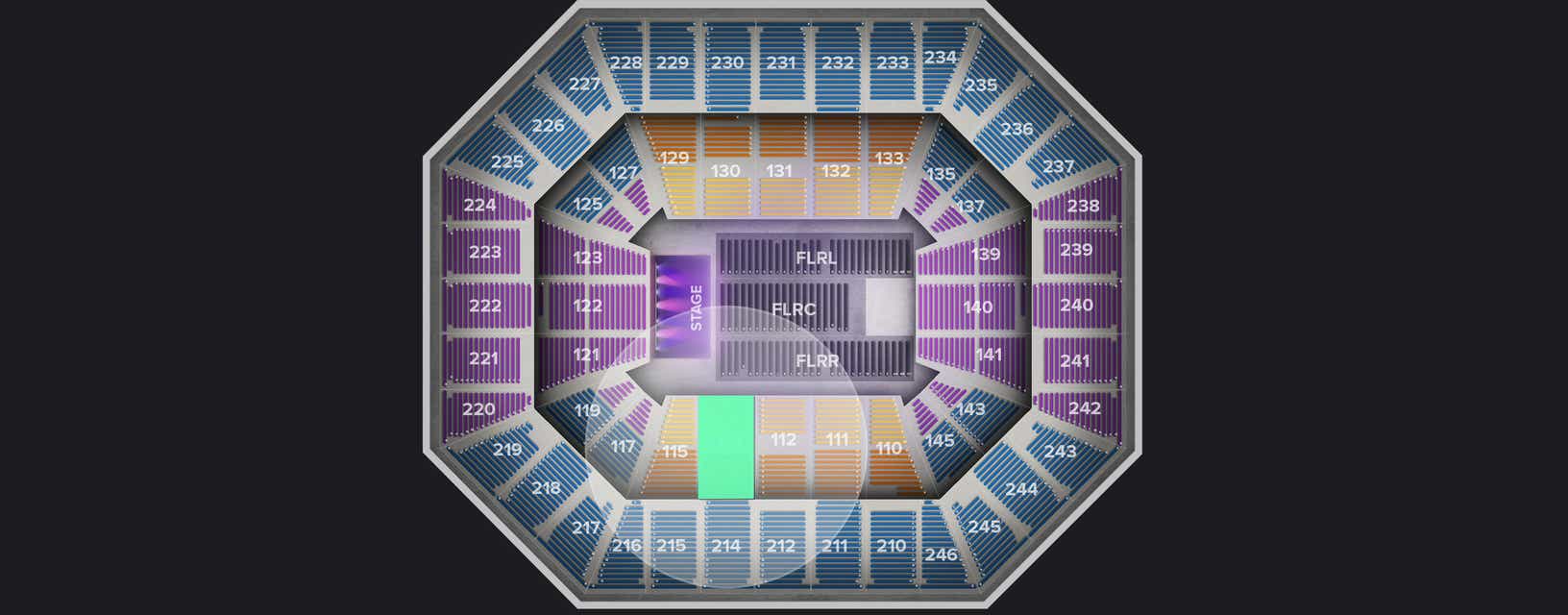 Seat view from Lower