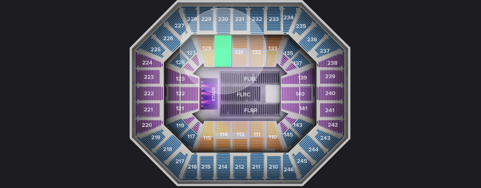 Seat view from Lower