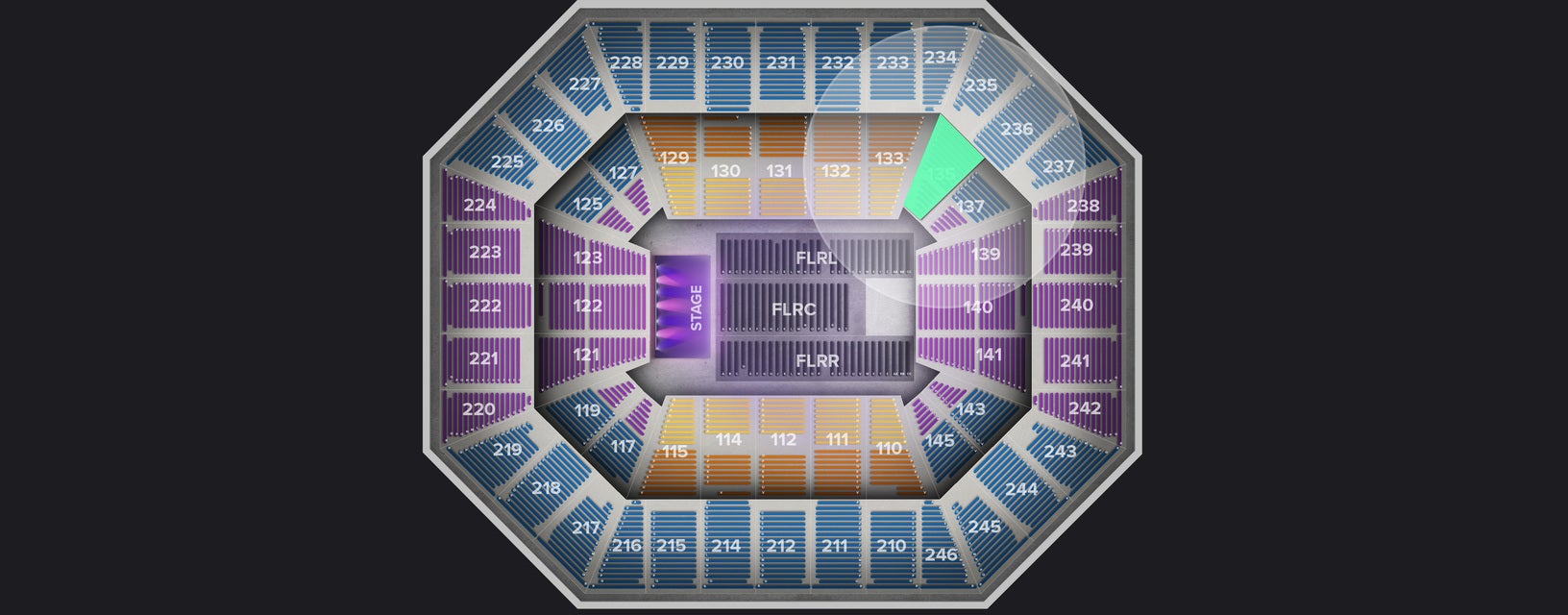 Seat view from Lower